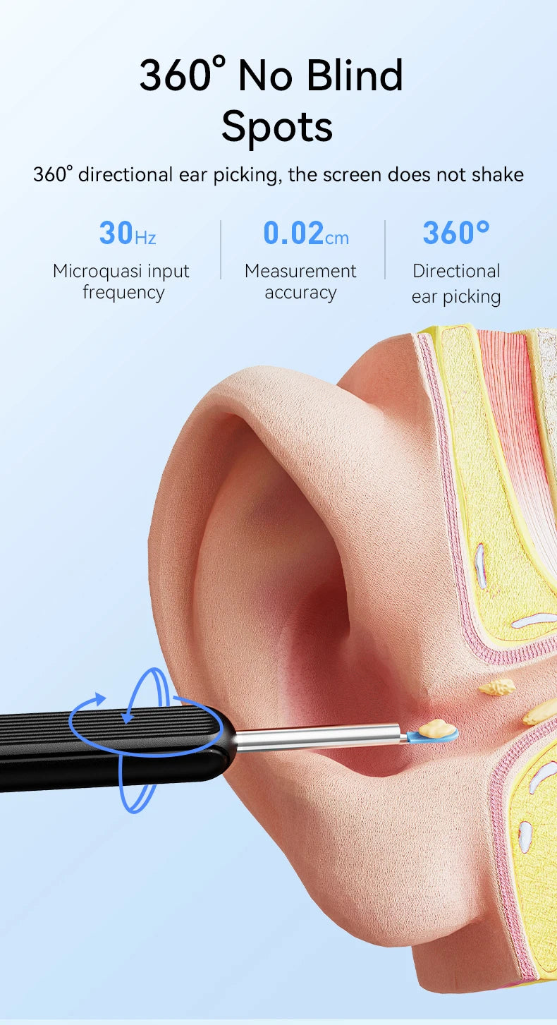 Ear Cleaner/Wax Remover Tool with 3D camera