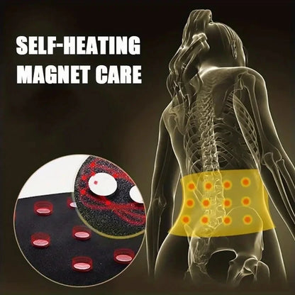 1pc Self-heating Magnetic Therapy Back And Waist Support Belt