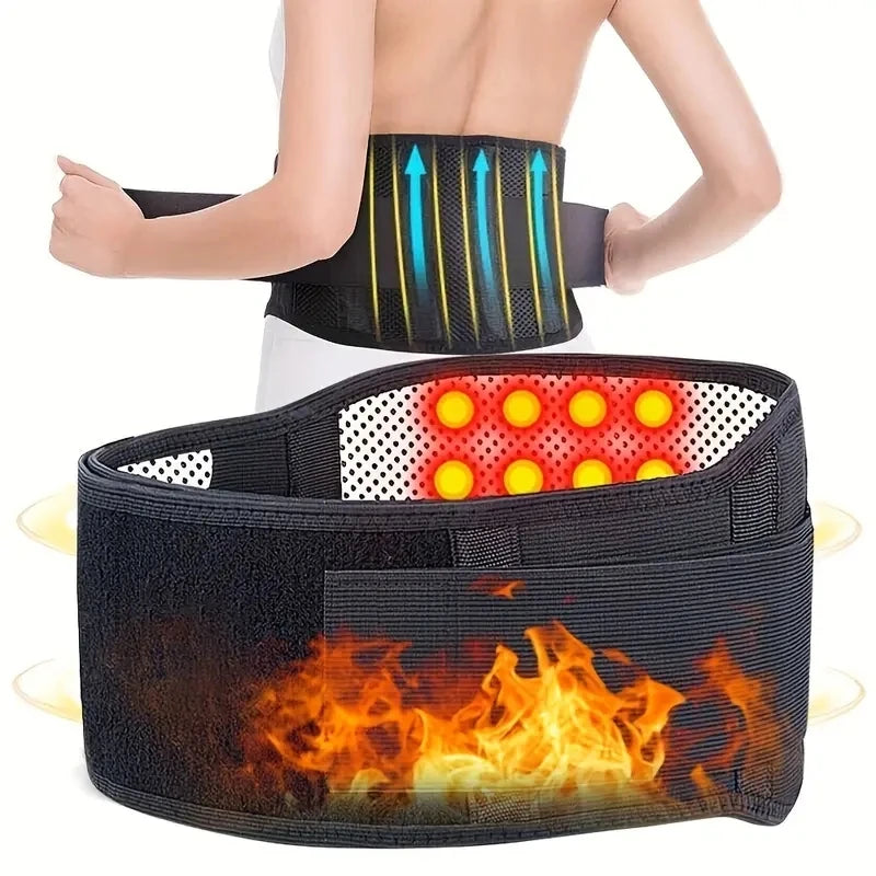 1pc Self-heating Magnetic Therapy Back And Waist Support Belt