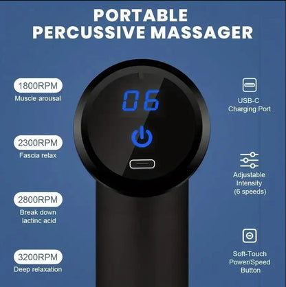 3.0 Deshine Full Body Massage Gun,Relaxation Technology with USB Recharging