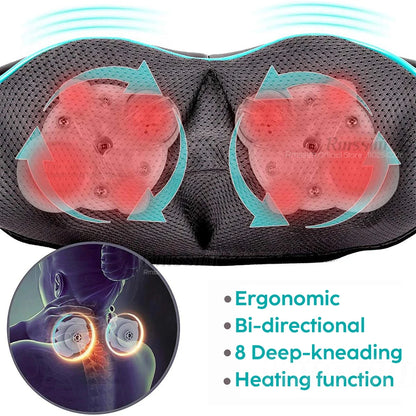 The Neck and Shoulder Heated Massager 2.0 with Health Benefits for Muscle relaxation