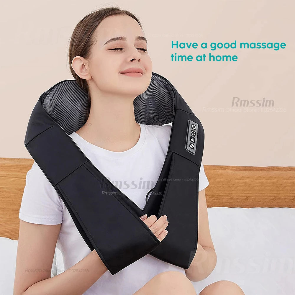 The Neck and Shoulder Heated Massager 2.0 with Health Benefits for Muscle relaxation