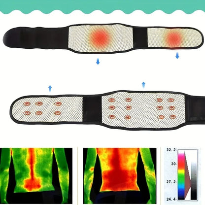 1pc Self-heating Magnetic Therapy Back And Waist Support Belt